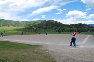 Baseball game at the Recreation Center