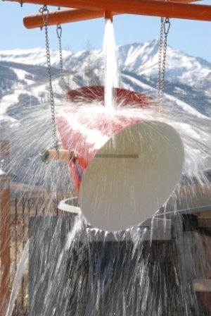 Water Sprays into Bucket